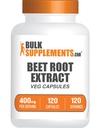 BulkSupplements.com Beet Root Extract Kapslid - Beet Root Supplements, Beet Root Pills, Taimne täiendus - Vegan-Friendly, 8000mg ekvivalent, 1 kapsel Serving, 120 Veg Kapslid (Pack of 1)
