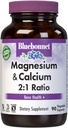 Bluebonnet Nutrition Magneesium & Calcium 2: 1 suhe, luu tervis *, mitte-GMO, Vegan, Kosher sertifitseeritud, gluteenivaba, sojavaba, piimavaba, 90 köögiviljakapslit, 30 serveerimist