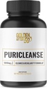 Kuldne pärast 50 PuriCleanse - Puhasta ja korrapärane toetus - 60 kapslit, 1040mg - soolestiku puhastamine ja kiudaine lisa Senna Leaf Extract, Psyllium Husk pulber ja probiootikumid meestele ja naistele