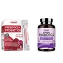 ZEBORA Probiootikumid-for-Women 100 miljardit-CFU-d prebiootikumidega, D-Mannose & Cranberry seedetrakti jaoks, immuunsüsteem, naiselik TÜ tervisetoetus, ülim probiootiline naiste hooldus, soja ja gluteenivaba, 45 pakendit