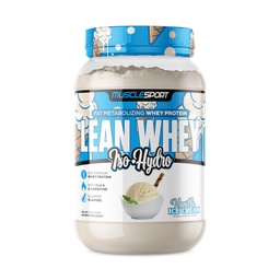 Musclesport Lean Whey RevolutionTM valgupulber - vadakuvalgu isolaat - madala kalorsusega, madala rasvasisaldusega, madala rasvasisaldusega, uskumatud maitsed - 25 g valku Scoopi kohta (2LB, Vanilla)