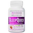 Relaxium Sleep Kiire maksimaalne tugevus sulab, kiire toimega uneabi 10 mg melatoniiniga, ravimivaba toidulisand, vegan, gluteenivaba, valmistatud USAs, 100 serveerimist, marjamaitse