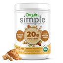 Orgaaniline lihtne veganvalgu pulber, maapähklivõi - 20 g taimset valku, vähem koostisosi, kunstlikke magusaineid, gluteenivaba, piima või laktoosi ei ole, 1,25 naela (pakendamine võib varieeruda)