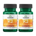 Swanson Natural Vitamiin K2 (Menakinoon-7 alates Natto) 50 mcg 30 Sgels (2 Pack)