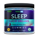 Lucid Dreams Deep Sleep - Mugwort Herb 5 htp Mucuna Pruriens Koliini Toidulisandid - Gummies Sugar Free Vegan 60 ct