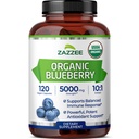 Zazzee USDA orgaaniline mustika 10: 1 ekstrakt, 5000 mg tugevus, 120 vegankapslit, 4 kuu pakkumine, kontsentreeritud ja standarditud 10X kogu puuviljaekstrakt, 100% taimetoitlane, mitte-GMO, valmistatud USA-s