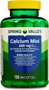 Kaltsiumilisandi koos vitamiiniga D3-600mg Kaltsium luude tervise jaoks, 150 Mini Softgels, Essential Calcium ja vitamiin D3 tugi