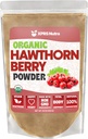 XPRS Nutra Organic Hawthorn Berry Powder - Premium USDA Organic Hawthorne Berry Pulber südame-veresoonkonna toetuseks - Vegan Sõbralik Südame Tervise Täiendus (16 Ounce)