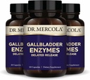 Dr. Mercola Gallbladder Ensüümid - sapipõie ja seedetrakti tervisetoetus - sisaldab pankrease proteaasi, amülaasi ja lipaasi - mitte-GMO, gluteenivaba ja sojavaba - 90 hilinenud vabastamiskapslit (90 serveerimist)