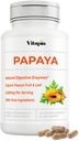 Papaya Fruit Enzyme Kapslid seedimiseks, Bloating Relief, Immune Support meestele ja naistele - 1500mg Orgaaniline Papaya Pulber Serving - 180 Veggie Kapslid - Mitte-GMO, Gluteenivaba, Vegan-sõbralik