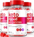 Rize labs (Pack of 3 Keto Ripped ACV Gummies, Ametlik Keto ACV Gummies Advanced Kaalulangus Support, Kõik Natural Apple Siider Äädikas, Premium Keto Plus ACV Gomitas Reviews (180 Gummies)