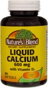 Vedel kaltsium 600mg koos D-3 (100 Softgels) 3 BOTTLES Kokku 300 Softgels