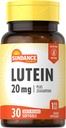 Sundance Lutein 20mg | 30 Softgels | with Zeaxanthin | Non-GMO and Gluten Free Supplement