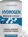 Hydrogen Water 120 Tablets, H2 Molecular Hydrogen with Magnesium Supports Brain Health and Cognitive Function, Energy Boost & Metabolism