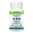 Võimsus looduslike ADK vitamiinilisandiga - VIT A D3 K2 vitamiini kõrge potentsi segu 5000 iu - luude, südame ja immuunsüsteemi tervise toetamine - 60 kapslit (2 kuu pakkumine)