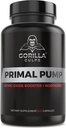 Gorilla Gulps - Primal Pump Nitric Oxide Supplement Nootropic 1500mg Nitrosigine L Arginine & Beet Root for Muscle Growth, Pumps, Blood Flow, Energy & Focus - Max Strength Pre Workout N.O. Booster