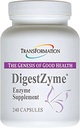TRANSFORMATION THE GENESIS OF GOOD HEALTH Enzymes Natural DigestZyme Supplement Formula for Overall Health, Nutrient Absorption, Support Digestion During Pregnancy & Lactation, Children's Digestive