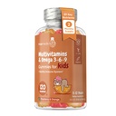 Maxmedix Kids Multivitamiini Gummies koos Omega 3 6 9 - 120 Gummies (60 Servings) - Essential Kids A-, C-, D & B12, Mineraalid ja toitained - Natural Vaarika & Orange Maitse - Kolmanda osapoole testitud