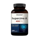 NatureBell Huperzine 400mcg per Serving, 240 kapslit, (Huperzine A Supplement) | Toetab fookust, tunnetust, mälu ja õppimisvõimet - Premium Aju tervise täiendused - GMO-de puudumine