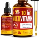 Canis&Cattus 10-in-1 multivitamiin koertele ja kassidele - igapäevane glükoosamiin, vitamiin B, C & D3 tugi - vedel toidulisand Jõhvika ja MSM-iga - 2 oz