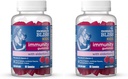 Emme Bliss Kids Elderberry Gummies, toetab immuunsust musta leedri marja, tsingi ja C-vitamiini, gluteenivaba ja veganiga, vanus 2 aastat + (60 loend) (pakk 2)