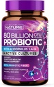80 miljardit CFU probiootikumi - igapäevane seedekulgla tervise lisand meestele ja naistele - Lactobacillus acidophilus, Bifidobacterium ja prebiootikumid - Non-GMO, Gluten & Dairy Free, Shelf-Stable - 30 kapslit