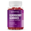Sambucus Elderberry Gummies täiskasvanutele - Immuunsüsteemi tugilisa C-vitamiini ja tsingiga - täiustatud valem igapäevaseks kaitseks - 60 loend, 1 kuu pakkumine, Berry maitse - mugav heaolu
