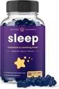 NutraChamps Sleep Gummies täiskasvanutele ja lastele | Melatoniin Gummies koos kummel, Valerian & L Theanine | Ohutu ja efektiivne lastele ja täiskasvanutele | Vegan Lastele Melatoniin 3 mg, 1,5 mg või 6 mg