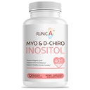 Myo-Inositool & D-Chiro Inositool täiendus naistele - ideaalne 40: 1 suhe - hormoonide tasakaalu ja viljakuse toetamine ja munasarjade tervis - Vegan Powder kapslid - 120 kapslit 30-päevane pakkumine