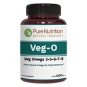 Puhas toitumine Vegan Omega 3-5-6-7-9 | 120 Softgels | 600mg ühe serveerimise 2 Softgels | Multi Omega toidulisand üldise tervise | Non GMO | Gluteenivaba