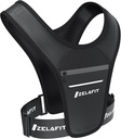 ZelaFitTM Running Vest for Women & Men Running Phone Holder – Ideaalne jooksmiseks Gear, Running Accessories, Running Essentials – Kerge rinnahoidjaga telefonihoidik jooksmiseks (must)