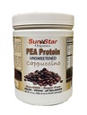 Hernevalgu pulber - magustamata - Cappuccino kohvipulbriga ja Vanilla ekstrakt, sojavaba, mitte-GMO 17,6 oz