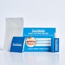 Hüdrokolloid & Alum Stone Cold Sore Care Pack on esimene-of-tema, revolutsiooniline kolmeosaline ravi, mis ühendab hüdrokolloidplaastreid, alumiiniumkivi ja huulepalsamit, et leevendada teie külma valu