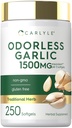 Carlyle lõhnatu küüslaugu softgels 1500mg | 250 Count | Non-GMO, Gluteenivaba ekstrakti täiendus