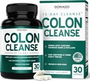 Colon Cleanse & Detox 15 Day Gut Cleanse (30 Count) Soolepuhastuspillid ja probiootikum õrna kõhulahtisti ja soolepuhitus - Kolmanda osapoole testitud, Vegan, Non-GMO - Valmistatud USA-s