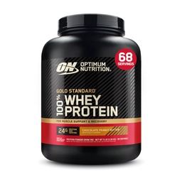 Optimum Nutrition Gold Standard 100% vadakuvalgu pulber, šokolaad maapähklivõi, 5 naela (pakendamine võib varieeruda)