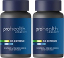 ProHealth 2-Pack Vitamiin D3 Extreme (50 000 RÜ, 24 kapslit igaüks) aitab suurendada ja toetada tervislikke luid ja immuunsüsteemi | Gluteenivaba | Sojavaba