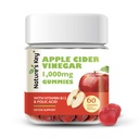 Looduse peamised õunasiidri äädikakummid - 1000mg 60 loend, kaalulangus, seedimine, looduslik detox & puhastamine | Vegan, mitte-GMO, gluteenivaba | foolhappega B6 B12 peedi granaatõuna