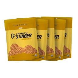 Honey Stinger Organic Mini Honey Vahvlid, energia Stroopwafel treeninguks, vastupidavuseks ja jõudluseks, spordi toitumine kodus ja jõusaalis, pre ja post treening, 5 kotti, 26,5 Ounce