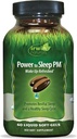 Irwin Naturals Power to Sleep PM - 60 Vedel Soft-Gels - Melatonin, GABA, Ashwagandha, Valerian Root & L-Theanine - 30 Servings