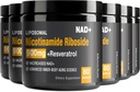 NAD täiendus - NAD + koos nikotiinamiid-ribosiidiga (NR) ja Resveratrol Quercetin 900mg puhas orgaaniline NAD Plus raku remondiks Tervislik vananemine ajufunktsioon, 80 kapslit (pakk 6)
