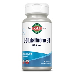 KAL L-Glutatiooni SR, vähendatud glutatioonilisand, kõrge neeldumisega antioksüdandilisand, Lab Verified, 30 Servings, 30 VegCaps