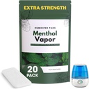 Täiendav tugevus [20 Pack] Mentool Eukalüpti niiskuspadjad - universaalsed aurupadjad kõigile Vks, Crane, muud mudelid - Vapopadi asendamine - looduslikud veetud aurustid Pads - Külm / Flu sümptomid