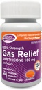 Gas Relief Ultra Tugevus, 180mg Simethicone (150 Softgels) Kiire leevendus gaasist, Bloating, Fullness, Painful Disfort, Võrreldes Ultra Tugevus Phasyme Active Koostisosa