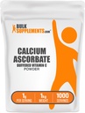 BulkSupplements.com Kaltsiumaskorbaadi pulber - puhverdatud C-vitamiini lisand, kaltsiumpulber - vegan ja gluteenivaba, 1 g serveerimise kohta, 1 kg (2, 2 naela) (pakk 1)
