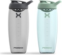 Promixx Pursuit Protein Shaker Bottle (32 oz) – Silent No-Ball Mixer, Leak-Proof Lid, BPA/BPS & Phtalaat-Free ECOZEN – Easy- Clean Shaker Cup for Protein Shakes, Pre & Post-Workout Smoothies