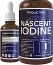 Nascent joodilisa 400 serveerimist, klaaspudelit, veganit, 1800 mcg - 600 mcg tilga kohta - puhas, selge värv - toetab kilpnäärme tervist, energiat, immuunsust ja ainevahetust (2 oz.)