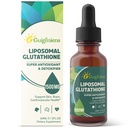 Liposomal Glutatioon 1500 MG, Superior Absorption, Vedel Glutatiooni Lisand, Võimas Antioksüdant, Maksa Detox, Immune Enhancer, Soja-Vaba, Mitte-GMO, Vegan & Gluteenivaba, 2,02 fl.oz