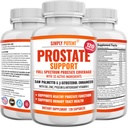 Eesnäärme toidulisandid meestele (120 kapslit), Saw Palmetto eesnäärme tervisetoetus - 33 vitamiinid ja maitsetaimed - Beeta Sitosterol Plus B6, Selenium & tsink tervisliku urineerimise sageduse ja voolu ja nõuetekohase une jaoks